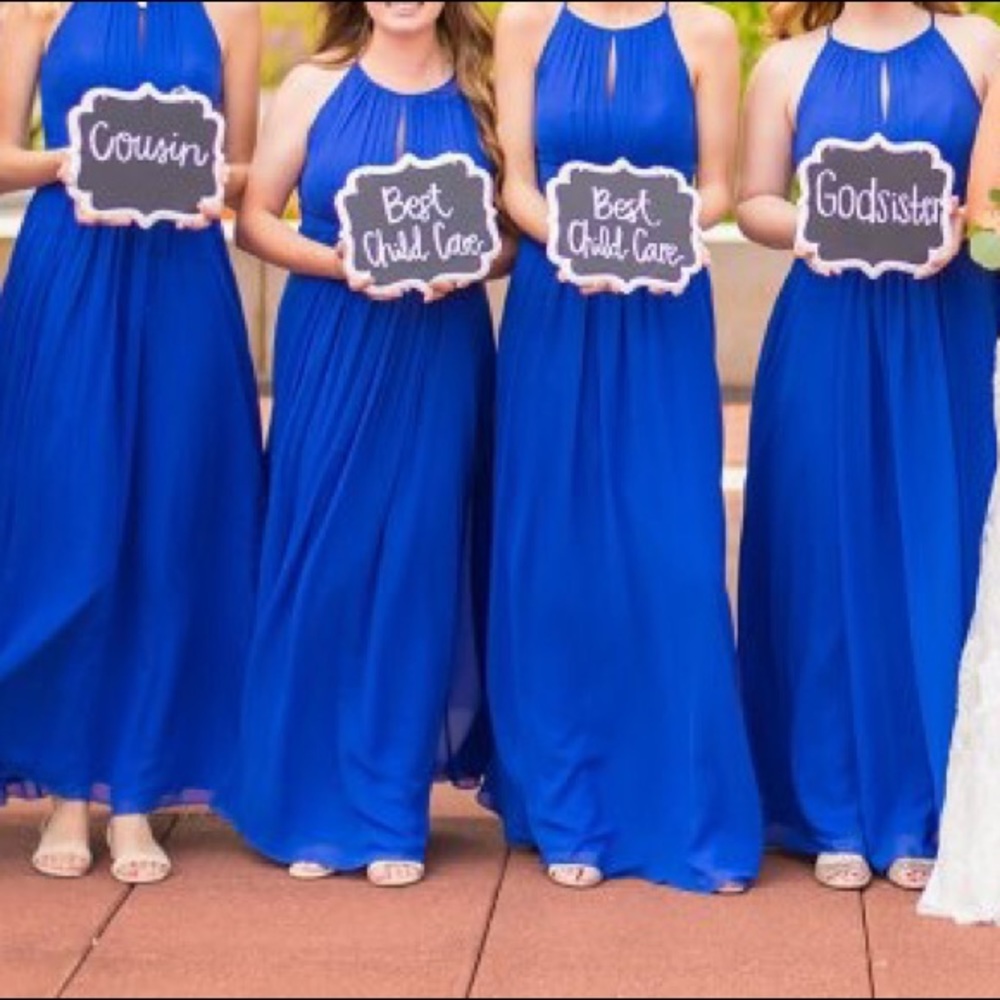 Royal Blue Bridesmaid Dress